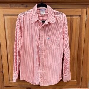 American Eagle Outfitters Striped Button-Down Shirt